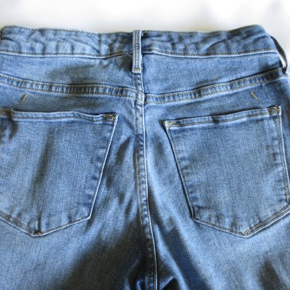 4/$14 MOSSIMO womens SKINNY jeans HIGH RISE denim POWER STRETCH blue SIZE 0 - Picture 12 of 13